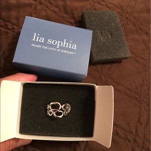 Lia Sophia sterling silver ring